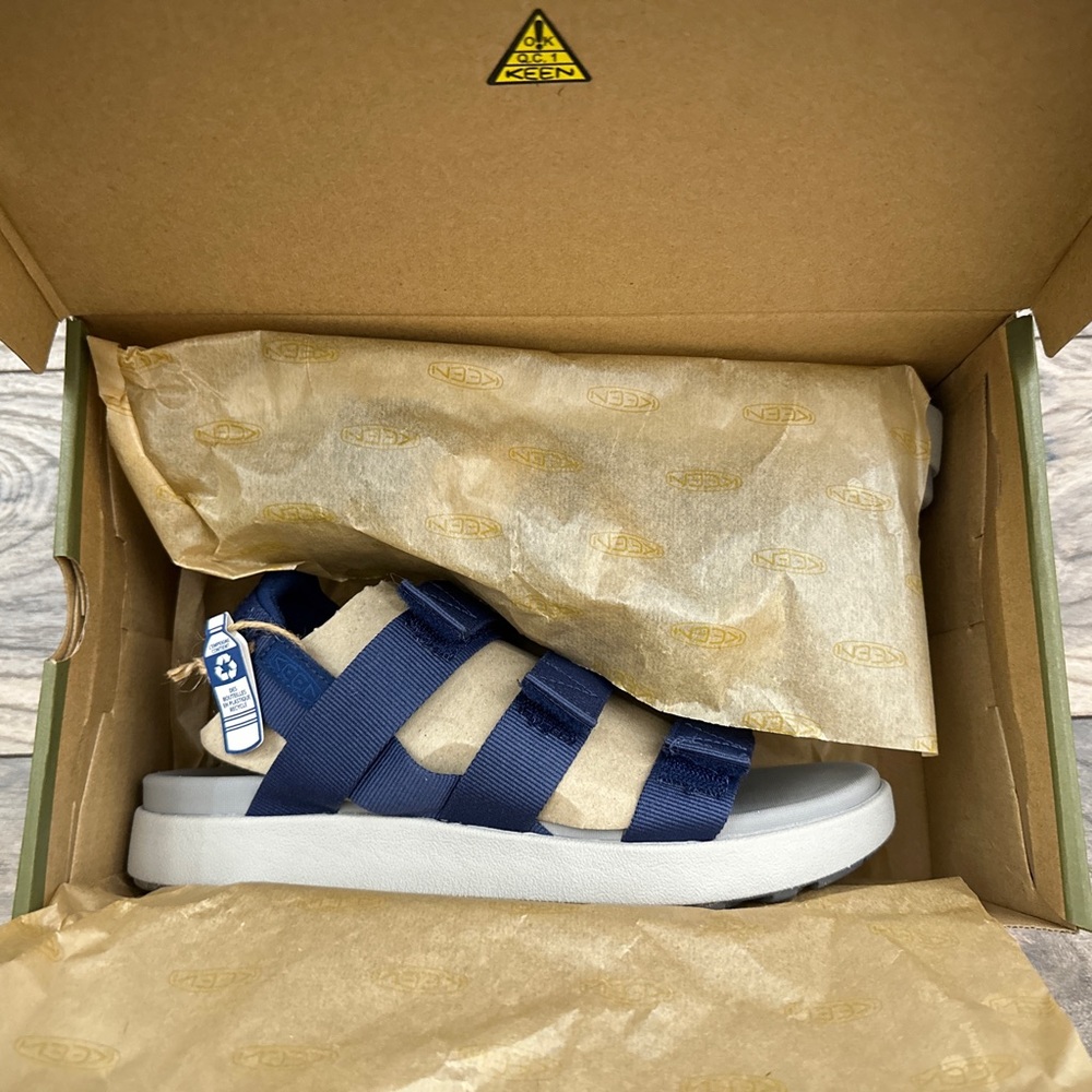 NIB Keen Elle Strappy Sport Sandal Blue Womens 8 38.5 - Picture 10 of 12